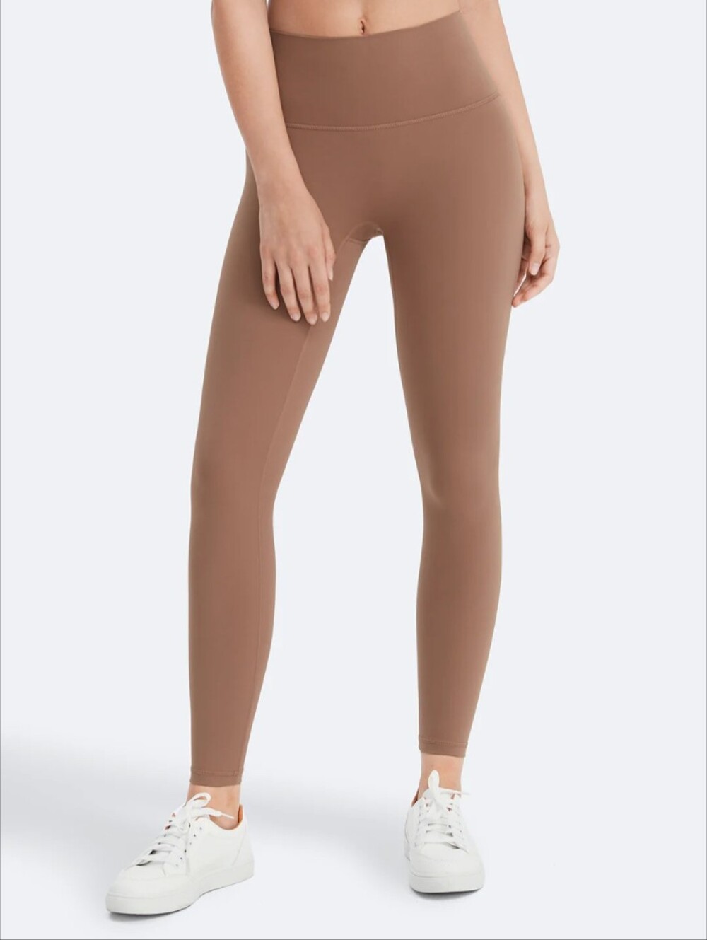 🆕 Seamless High-Waist Workout Leggings (Tan/Sand Brown)